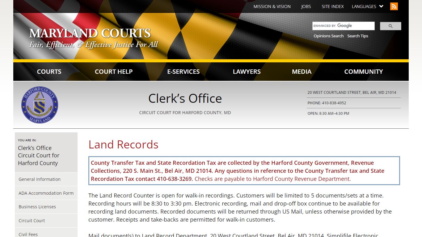 Land Records | Maryland Courts